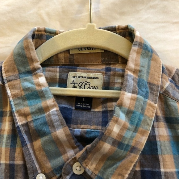 J. Crew Long Sleeve Plaid Button Down - Picture 2 of 3